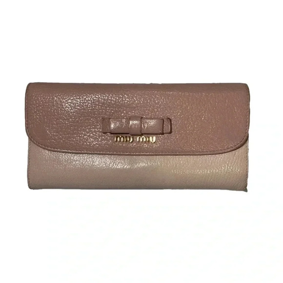Miu Miu Handbags - MIU MIU Two tone pink wallet